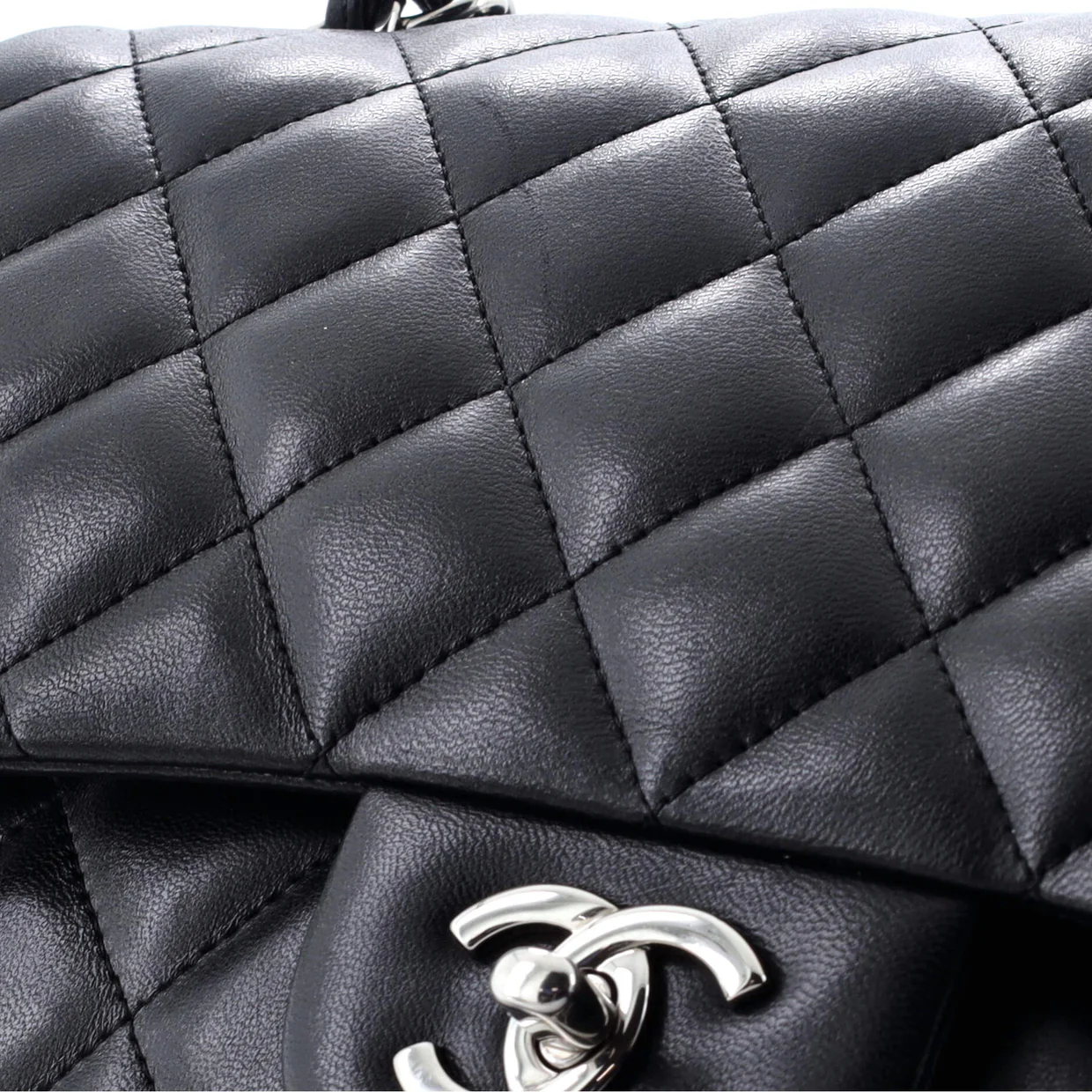 Classic Double Flap Bag Quilted Lambskin Jumbo - Deep Luxury