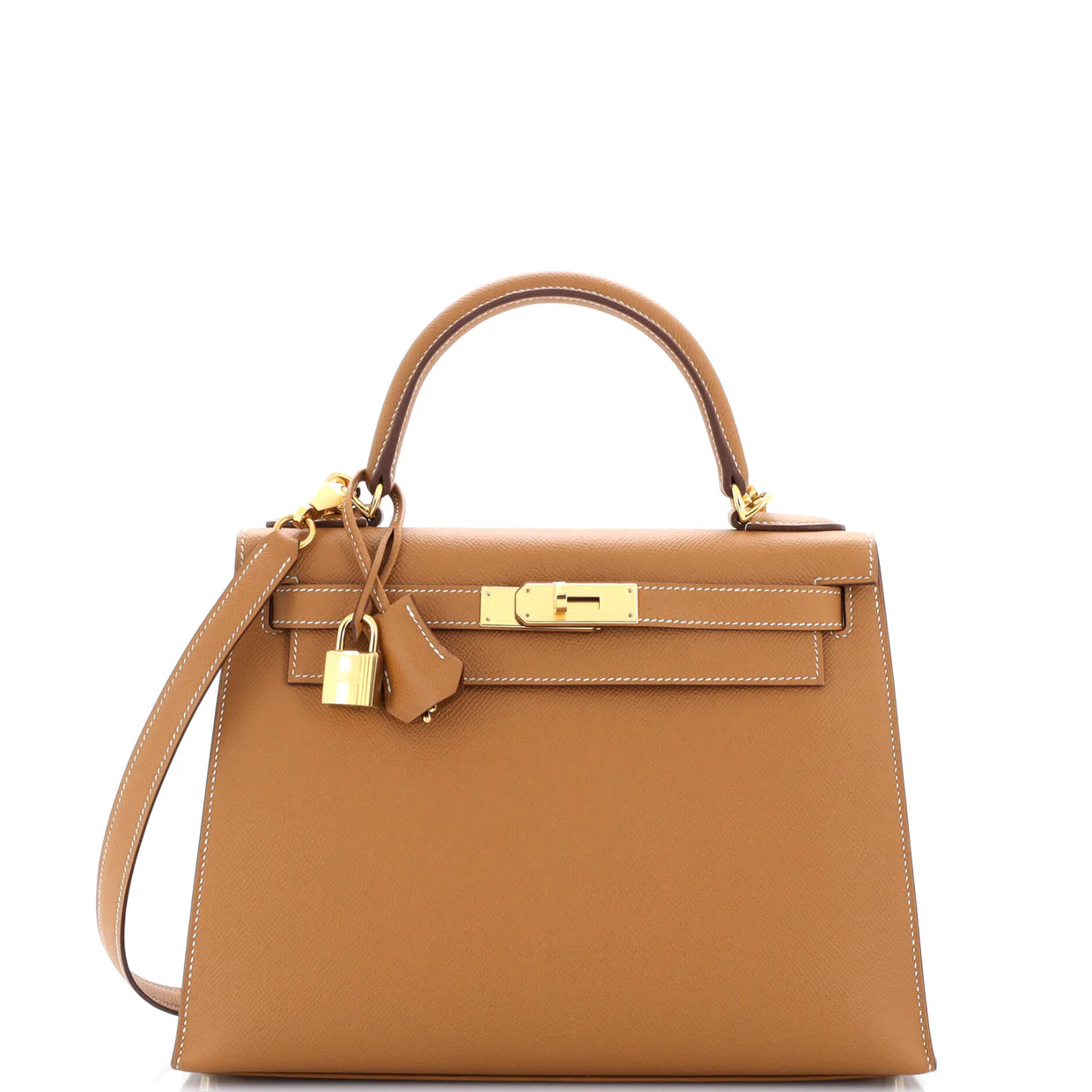 Kelly Handbag Gold Epsom with Gold Hardware 28 - Deep Luxury