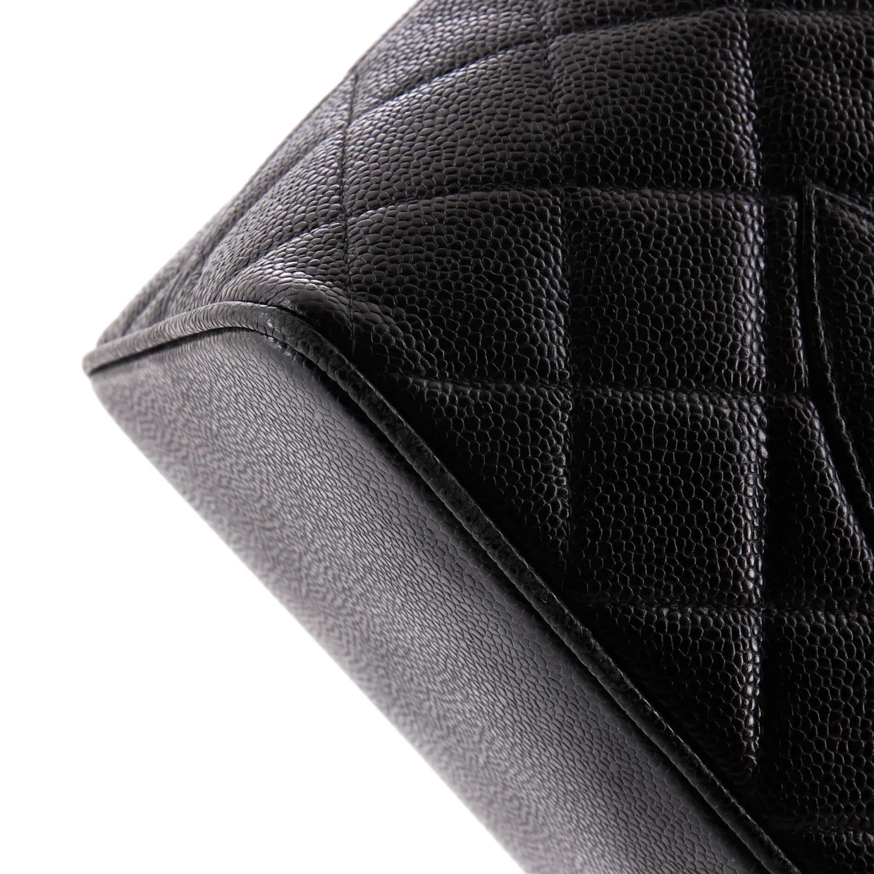 Medallion Tote Quilted Caviar - Deep Luxury