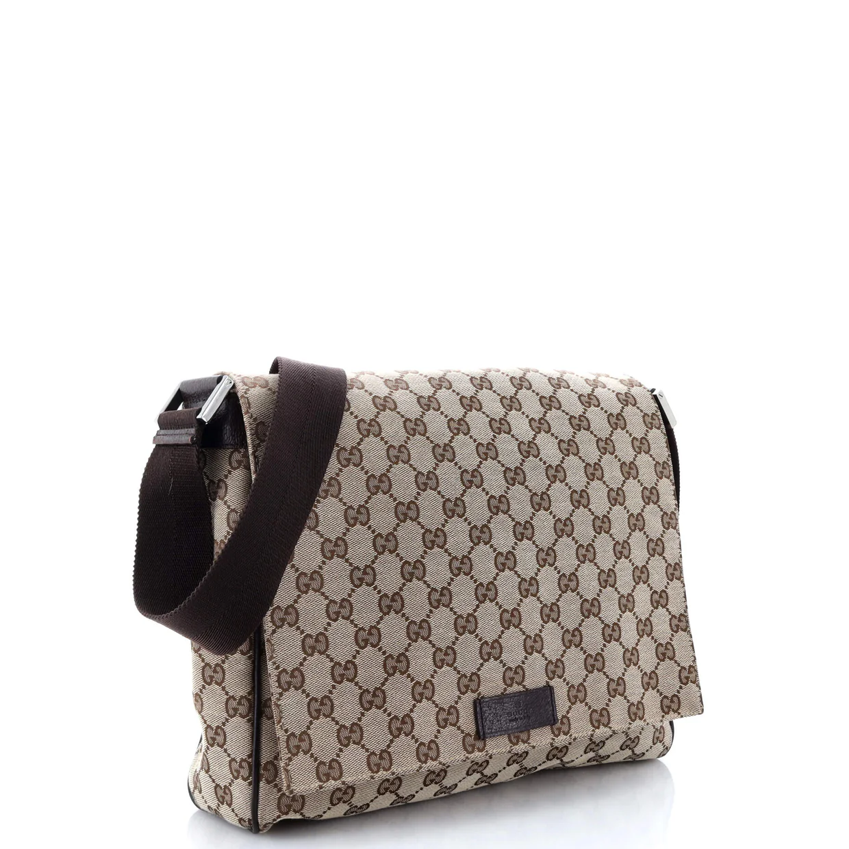 Flap Messenger Bag GG Canvas Medium - Deep Luxury