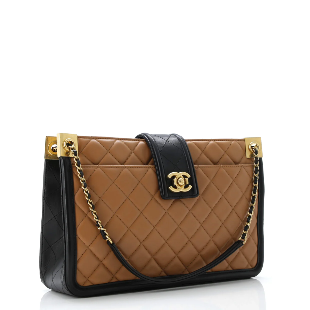 Elegant CC Tote Quilted Lambskin Large - Deep Luxury
