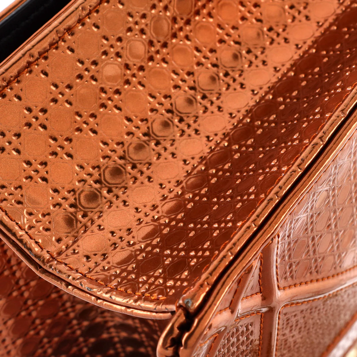 Diorama Flap Bag Cannage Embossed Calfskin Small - Deep Luxury