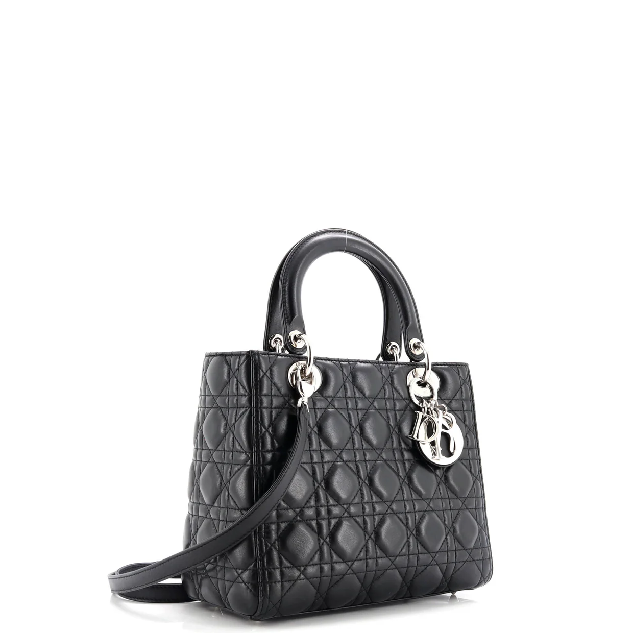 Lady Dior Bag Cannage Quilt Lambskin Medium - Deep Luxury
