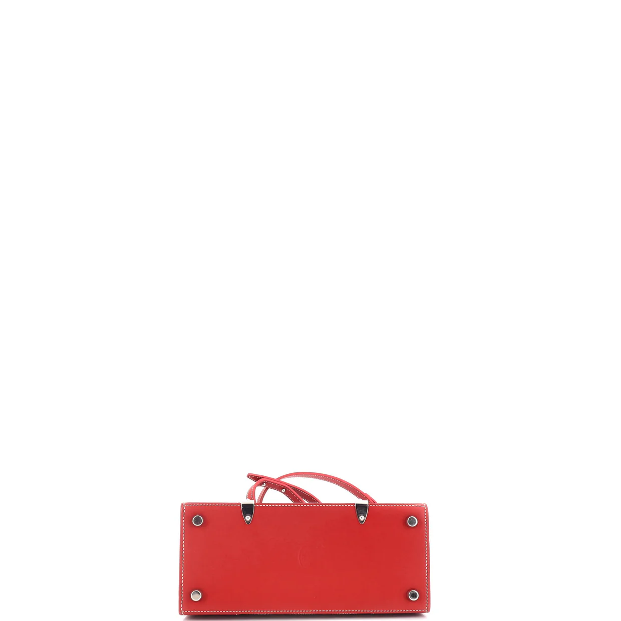 Structured Saigon Top Handle Bag Coated Canvas with Leather Mini - Deep Luxury