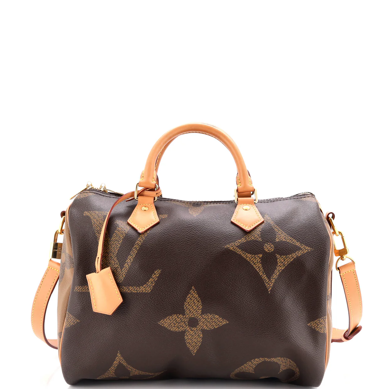 Speedy Bandouliere Bag Reverse Monogram Giant 30 - Deep Luxury