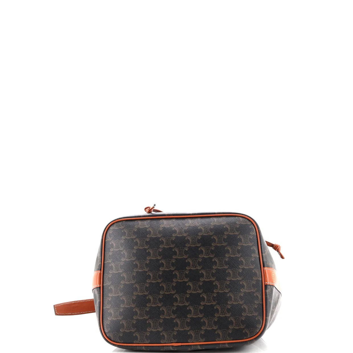 Drawstring Bucket Bag Triomphe Coated Canvas Medium - Deep Luxury