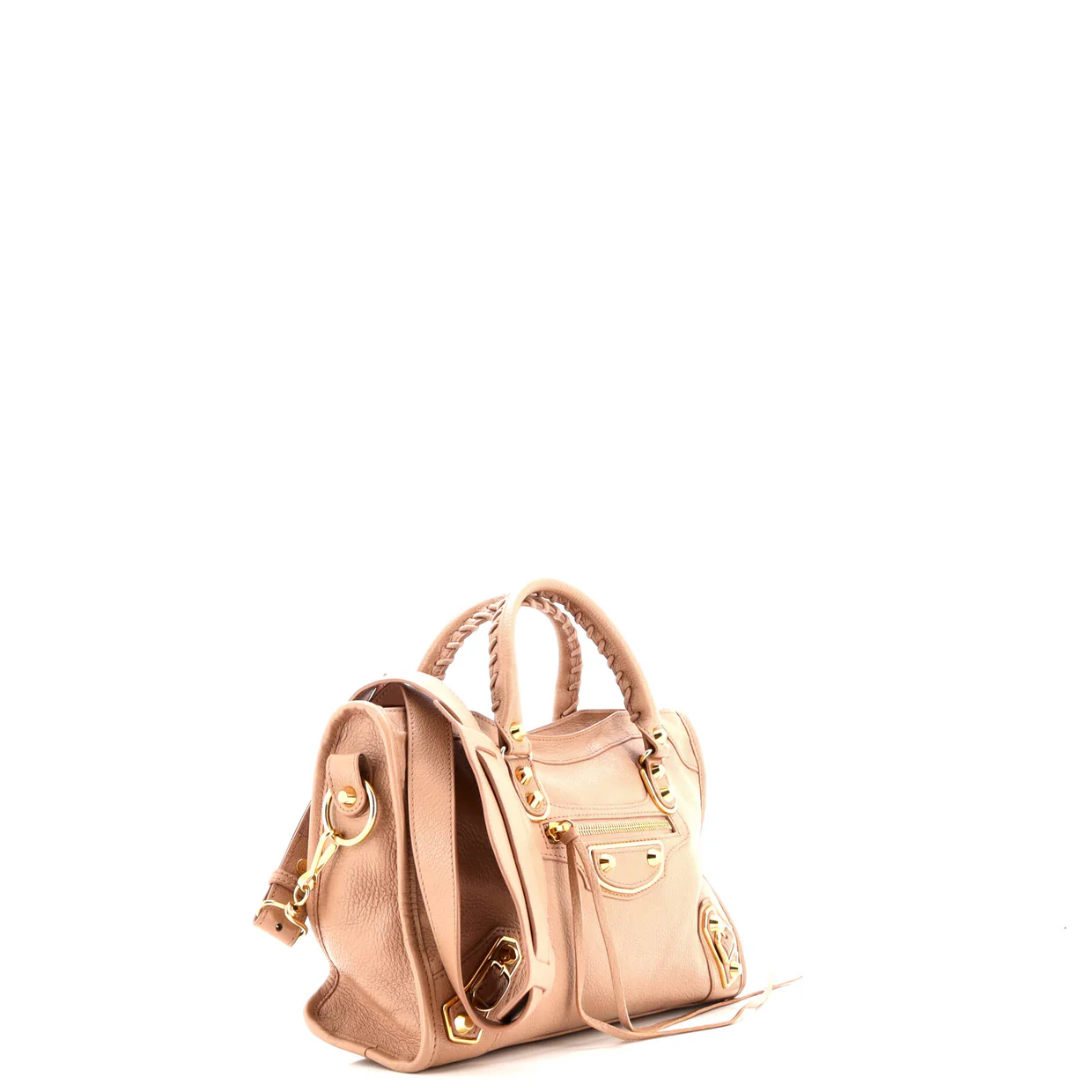 City Classic Metallic Edge Bag Leather Small - Deep Luxury