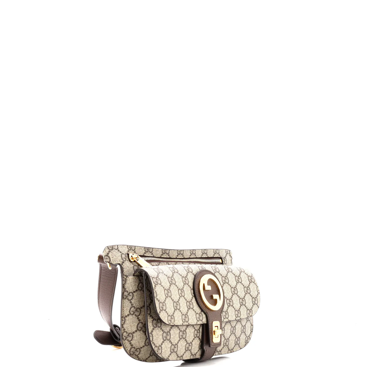 Blondie Flap Pocket Belt bag GG Coated Canvas - Deep Luxury