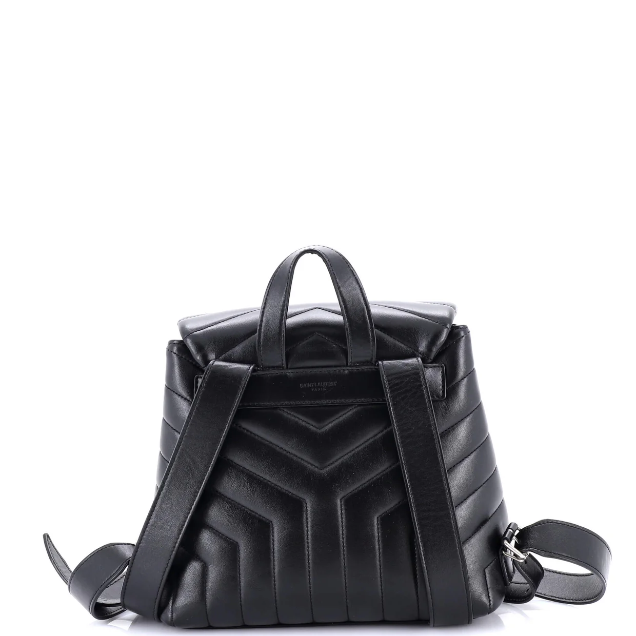 LouLou Backpack Matelasse Chevron Leather Small - Deep Luxury