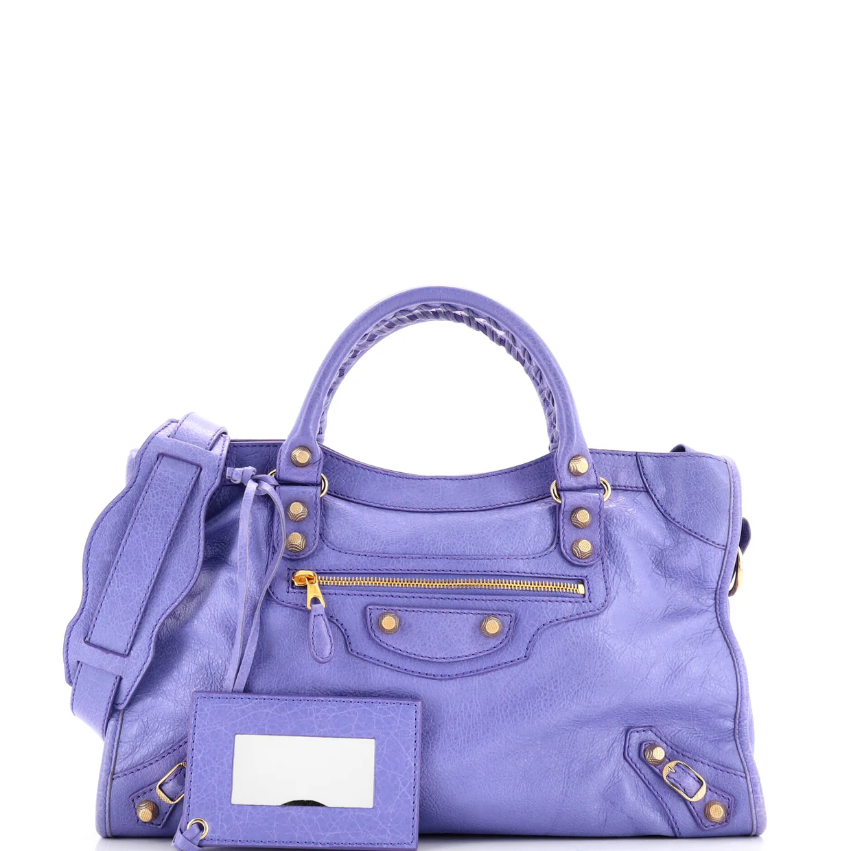 City Giant Studs Bag Leather Medium - Deep Luxury