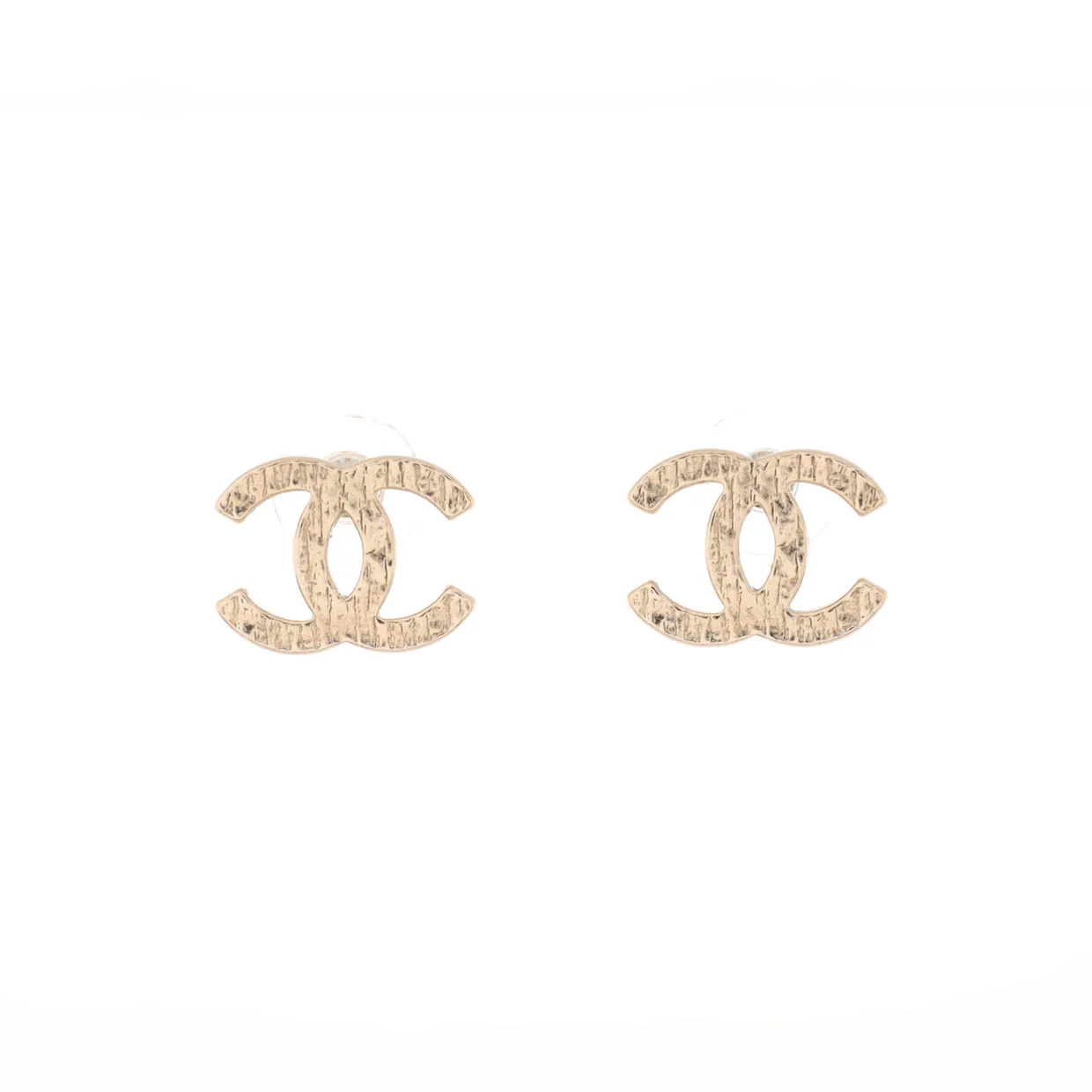 CC Stud Earrings Metal Small - Deep Luxury
