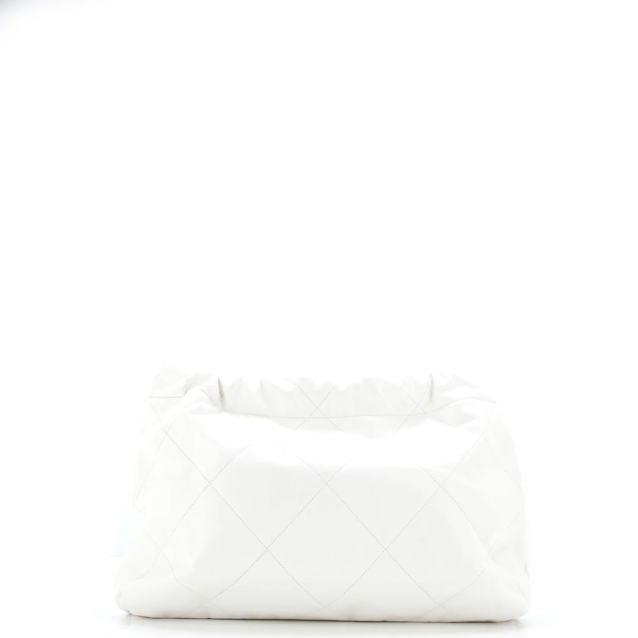 22 Chain Hobo Quilted Shiny Crumpled Calfskin East West - Deep Luxury