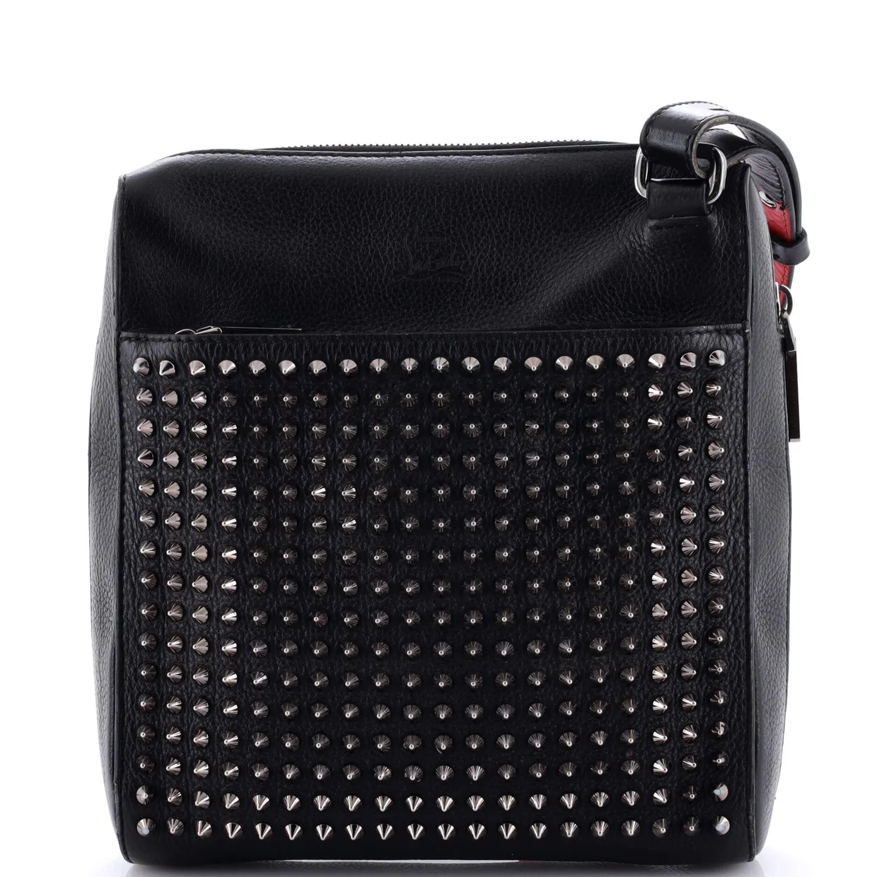Benech Reporter Bag Spiked Leather Medium - Deep Luxury