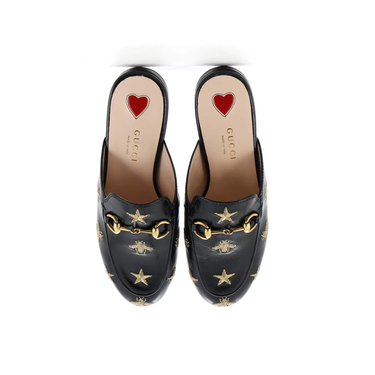 Women's Princetown Mules Embroidered Leather - Deep Luxury
