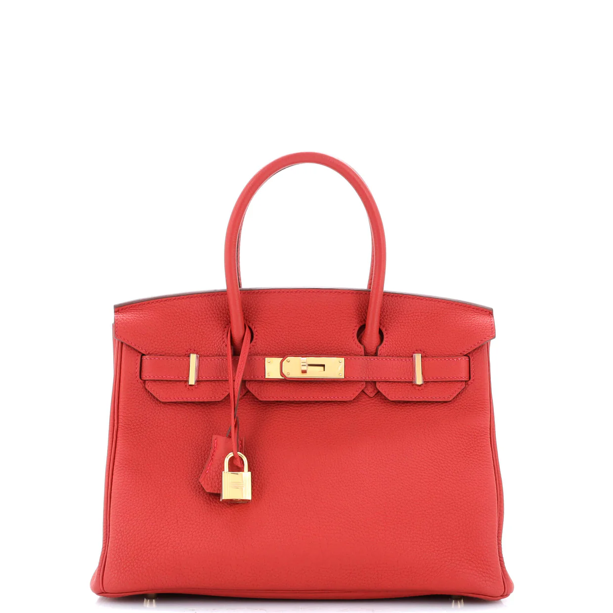 Birkin Handbag Rouge Casaque Togo with Gold Hardware 30 - Deep Luxury