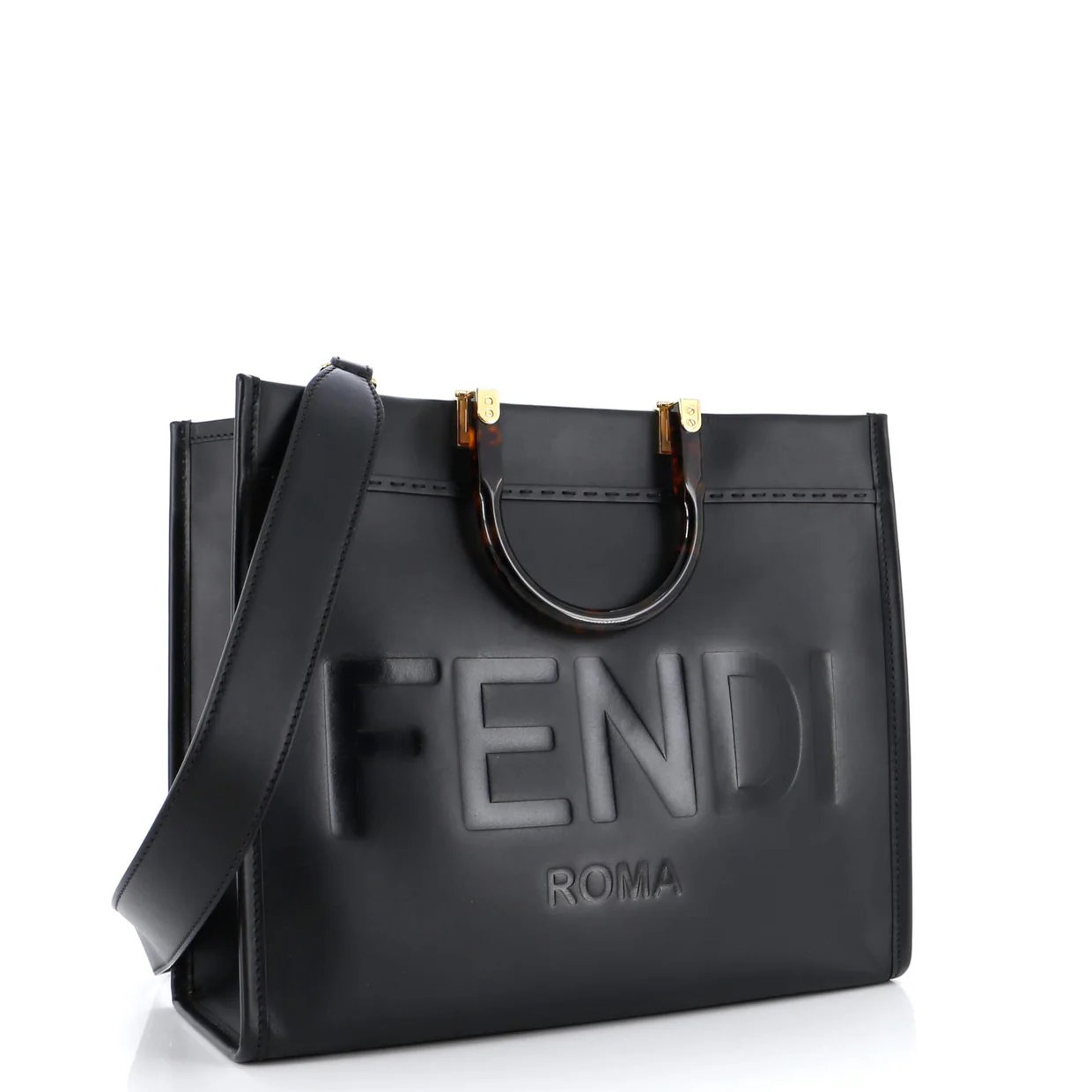 Sunshine Shopper Tote Leather Medium - Deep Luxury