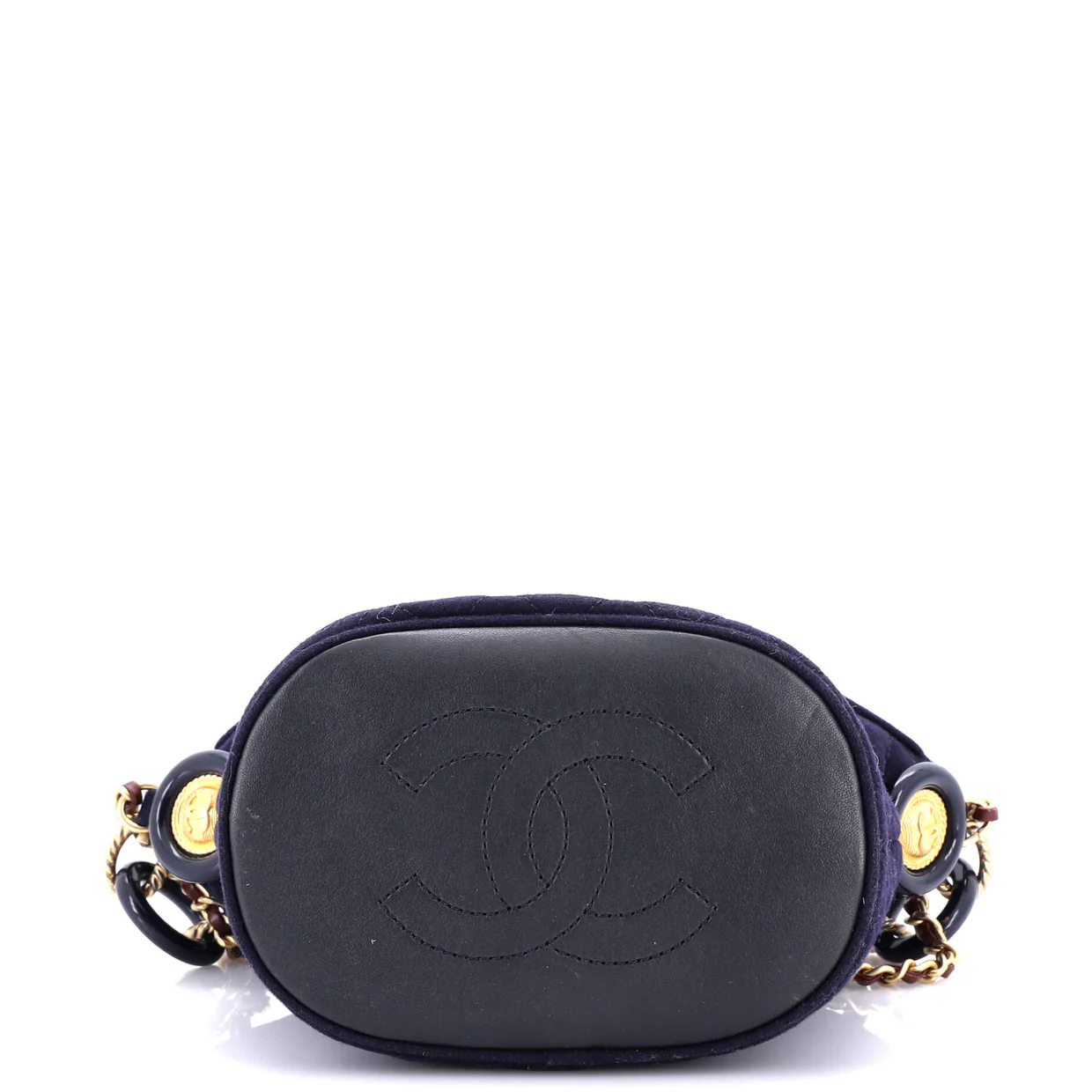 Paris-Hamburg Charms Bucket Bag Quilted Wool - Deep Luxury