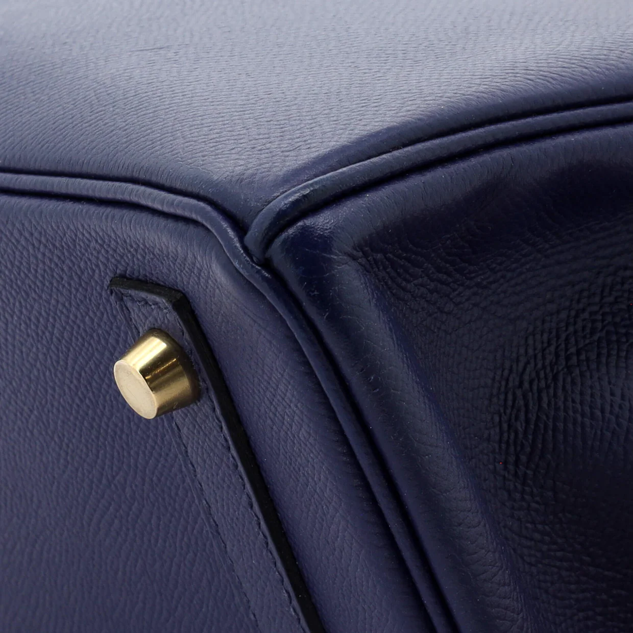 Birkin Handbag Bleu Encre Epsom with Gold Hardware 30 - Deep Luxury