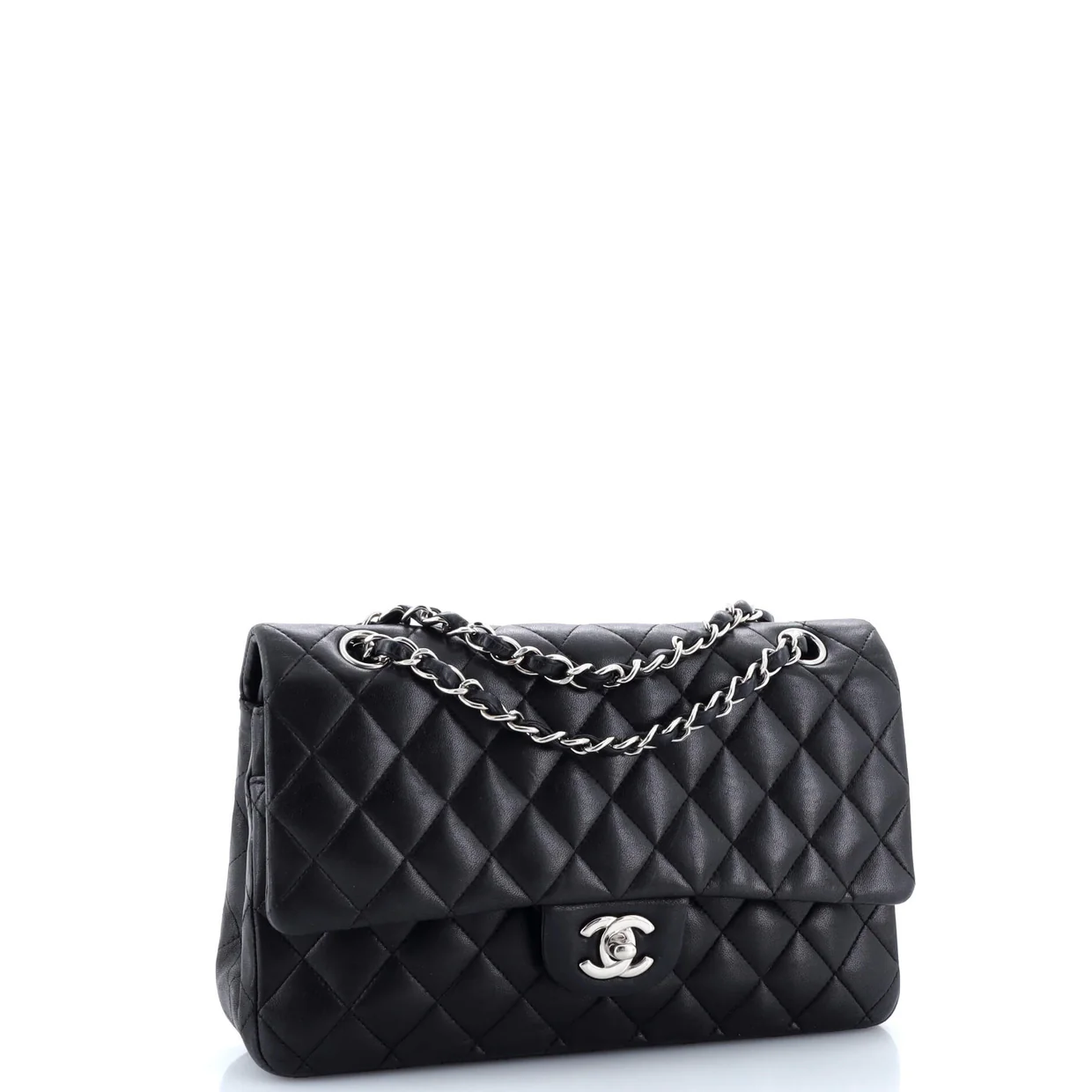 Classic Double Flap Bag Quilted Lambskin Medium - Deep Luxury