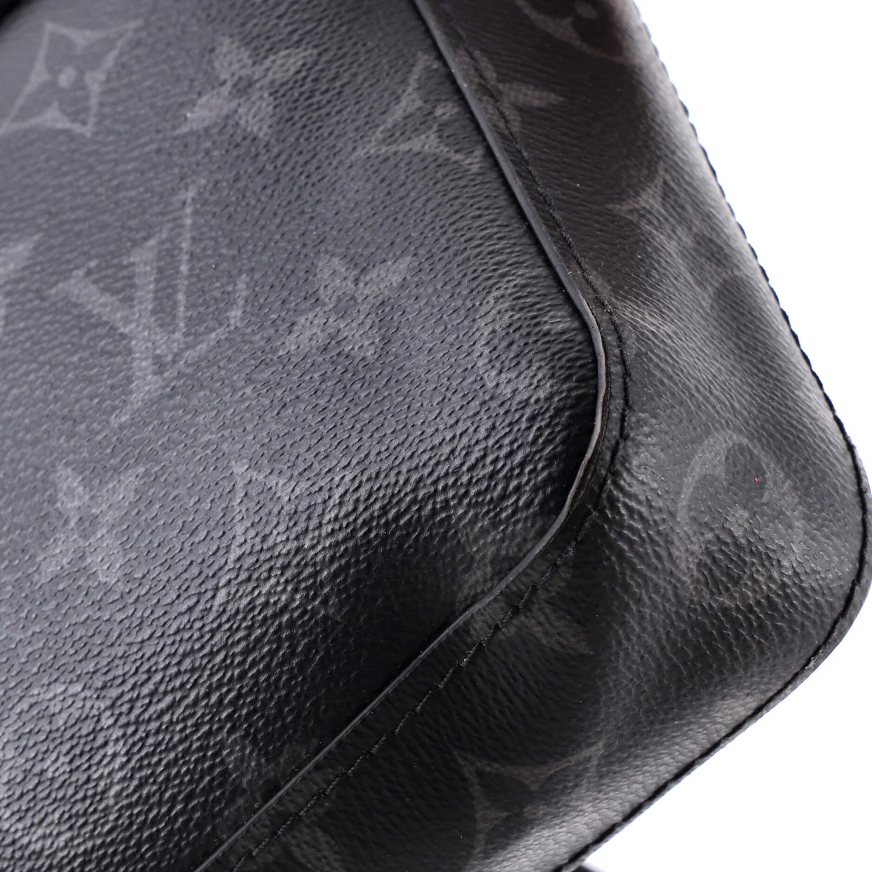 Trio Messenger Bag Reverse Monogram Eclipse Canvas - Deep Luxury