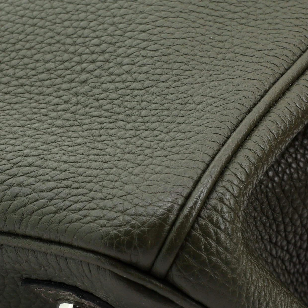 Birkin Handbag Vert Bronze Togo with Palladium Hardware 30 - Deep Luxury