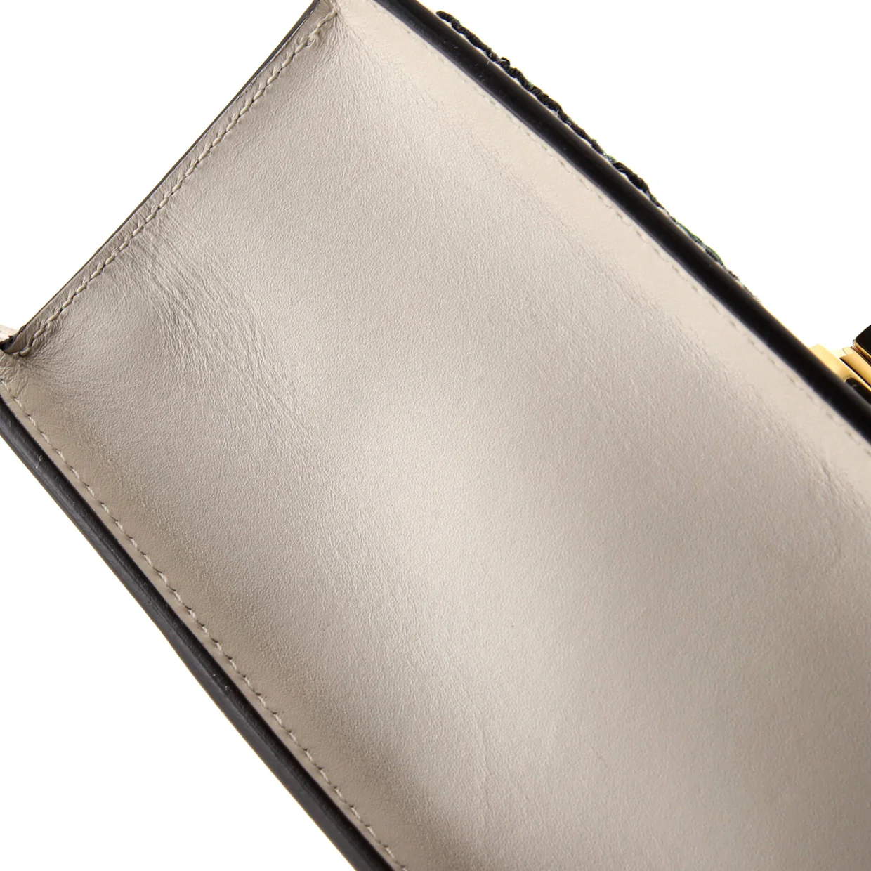 Sylvie Top Handle Bag Embroidered Leather Mini - Deep Luxury