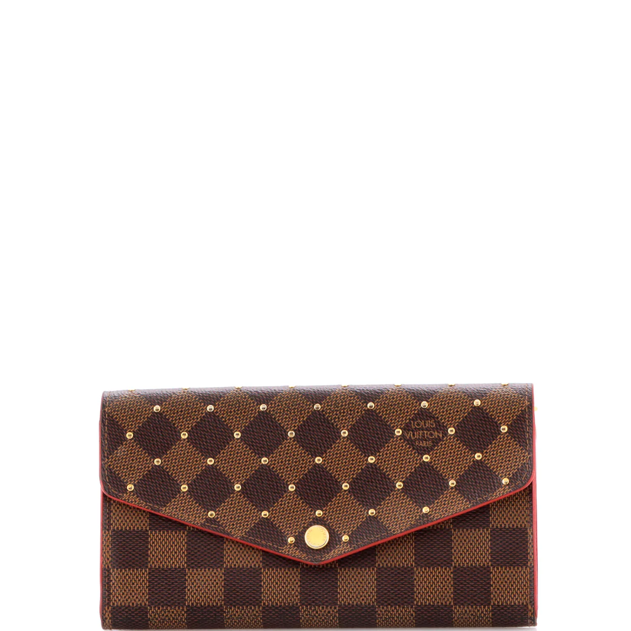 Sarah Wallet NM Studded Damier - Deep Luxury