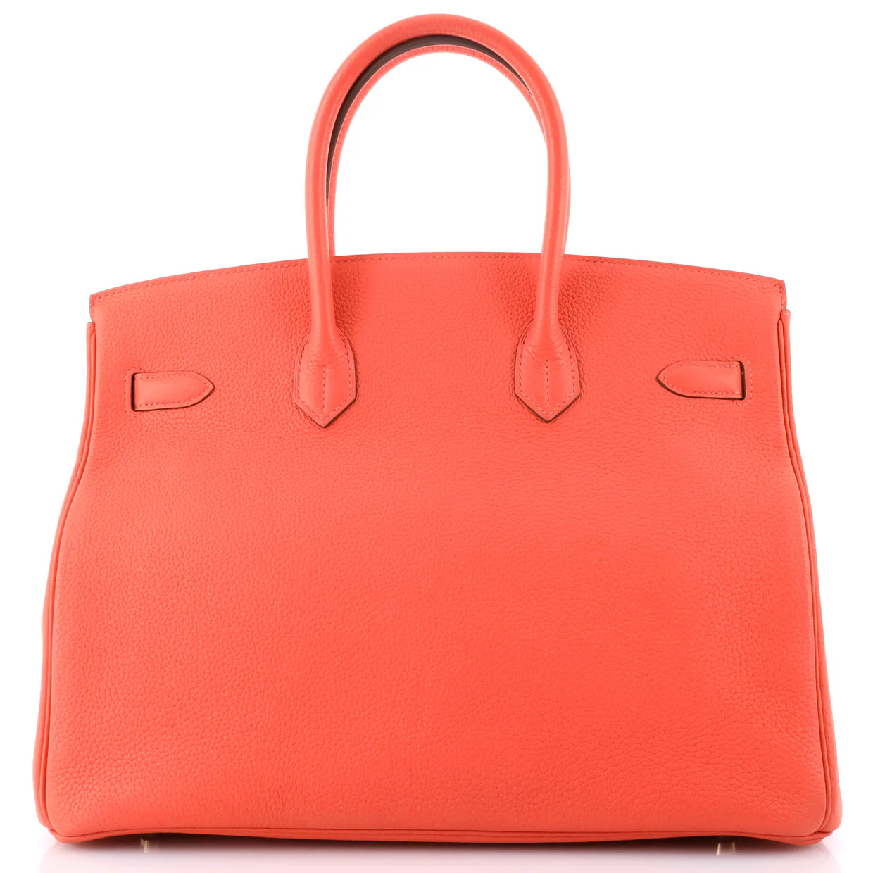 Birkin Handbag Rouge Pivoine Togo with Gold Hardware 35 - Deep Luxury