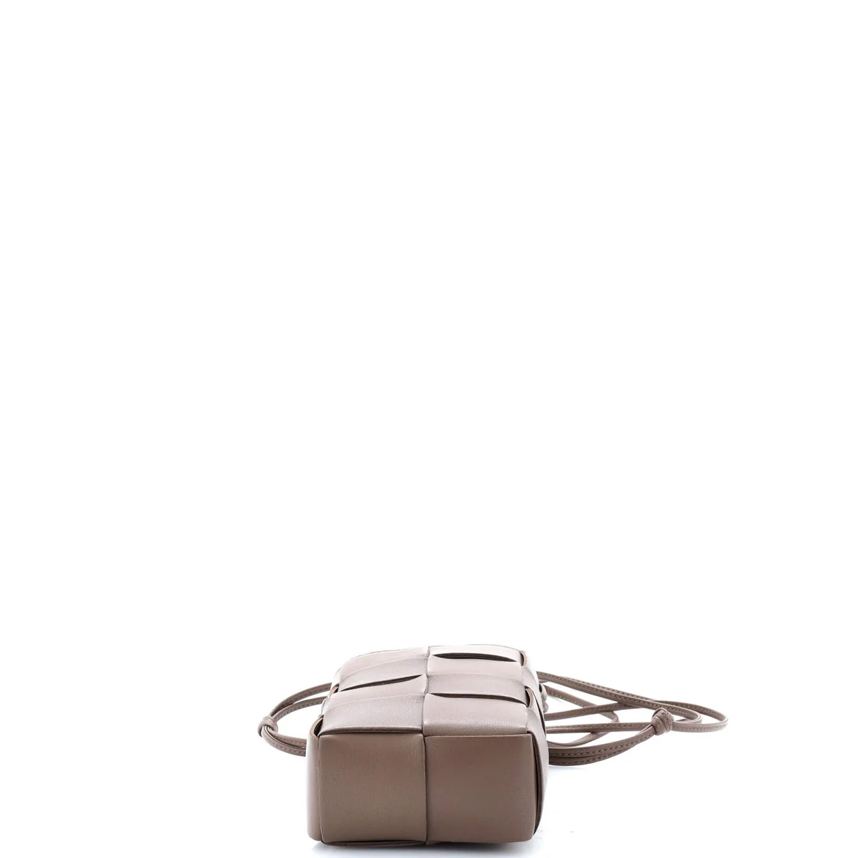 Cassette Phone Holder Crossbody Bag Maxi Intrecciato Leather Mini - Deep Luxury