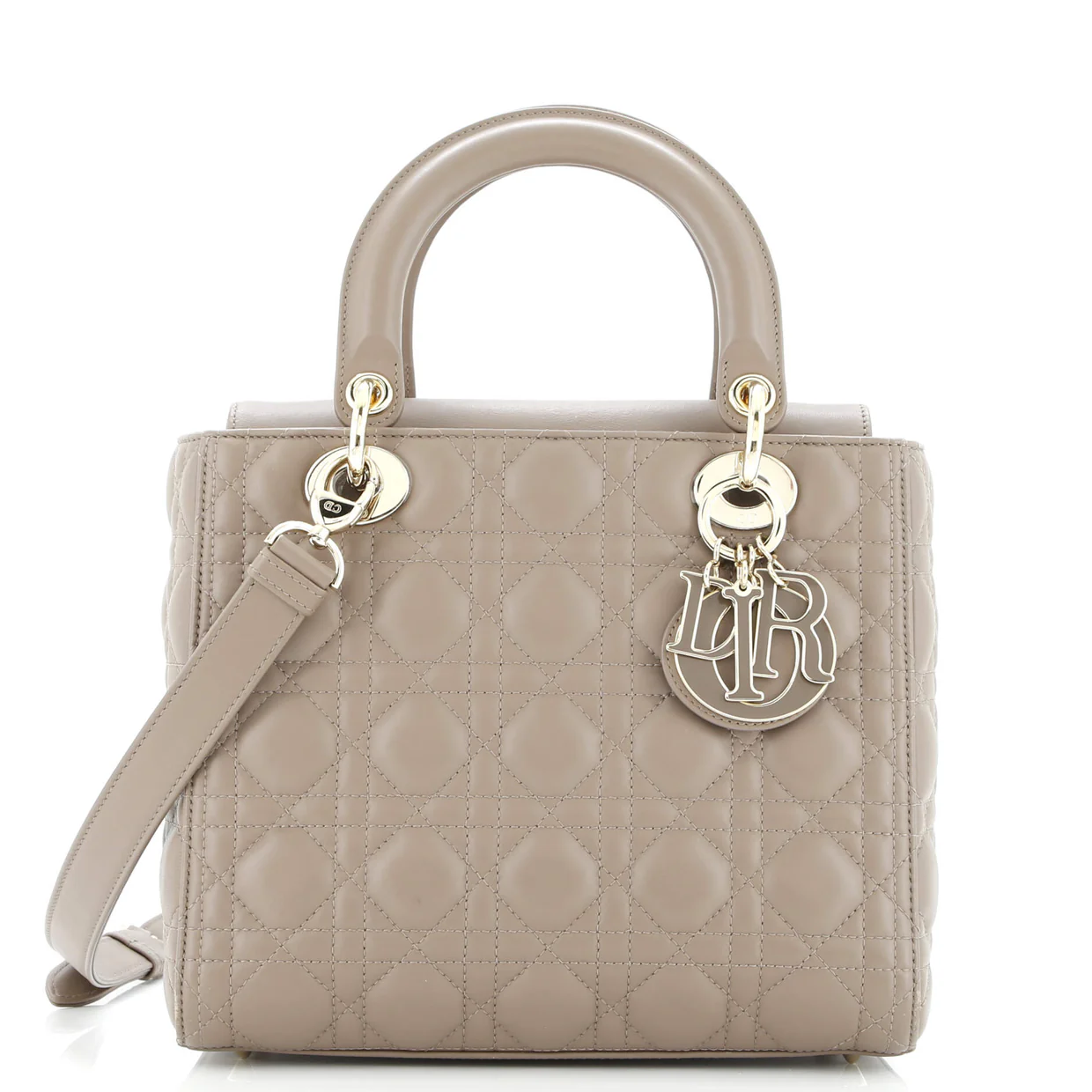 Lady Dior NM Bag Cannage Quilt Lambskin Medium - Deep Luxury