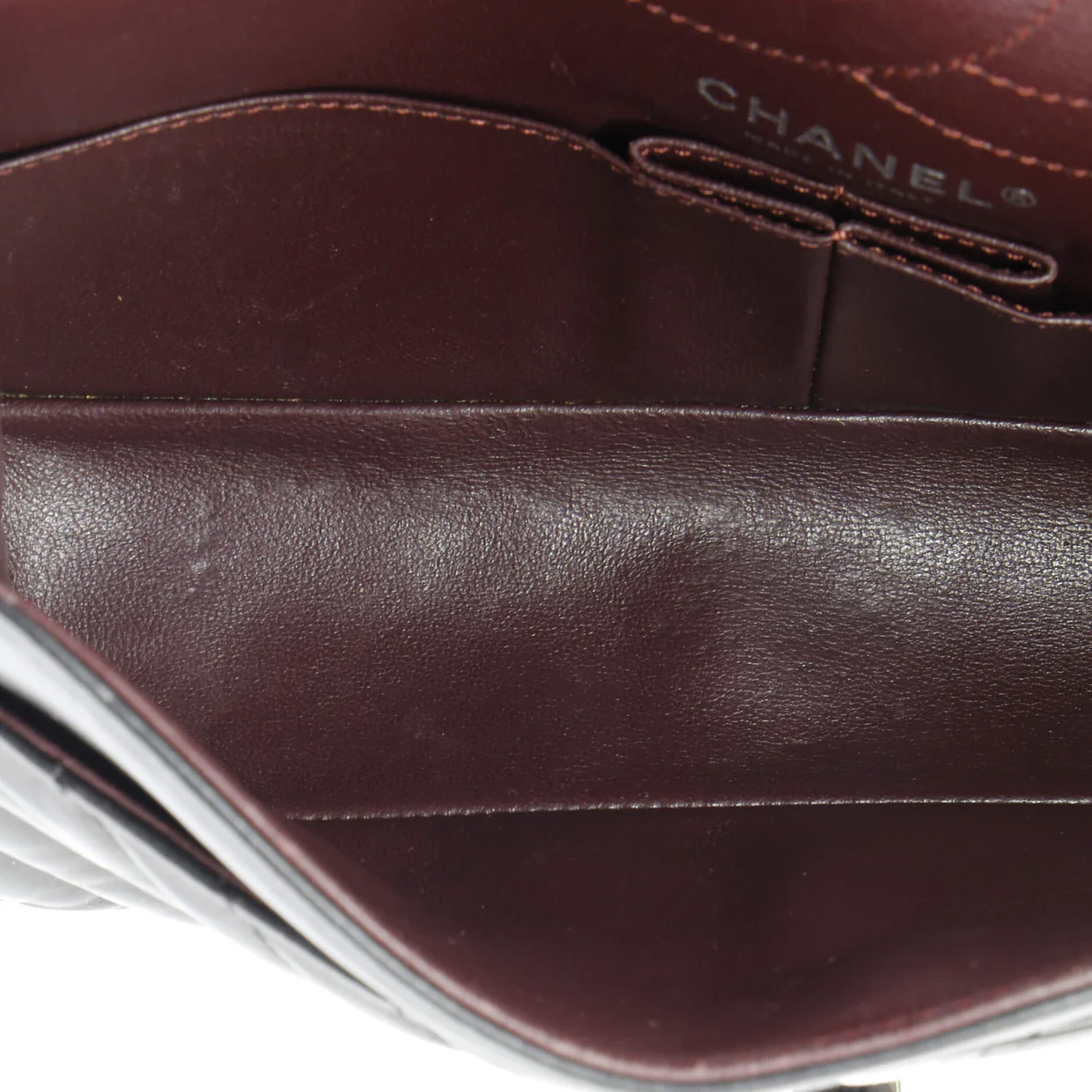 So Black Reissue 2.55 Flap Bag Chevron Aged Calfskin 225 - Deep Luxury