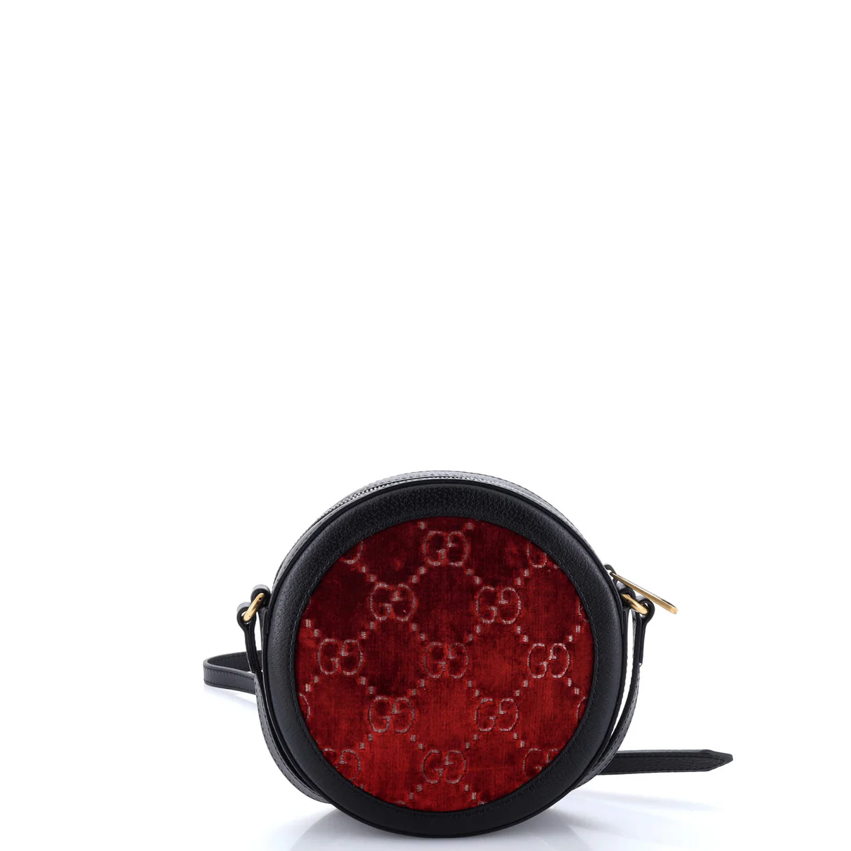 Ophidia Round Shoulder Bag GG Velvet Mini - Deep Luxury