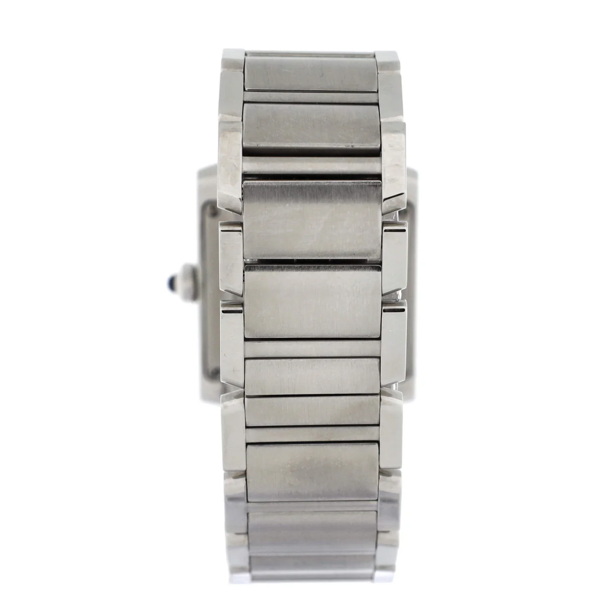 Tank Francaise Quartz Watch Stainless Steel with Diamond Bezel 25 - Deep Luxury