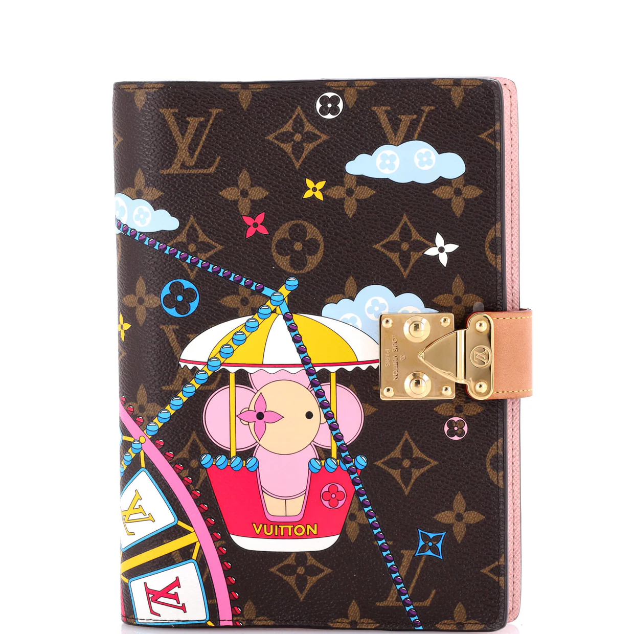 Paul Notebook Cover Limited Edition Vivienne Xmas Monogram Canvas MM - Deep Luxury