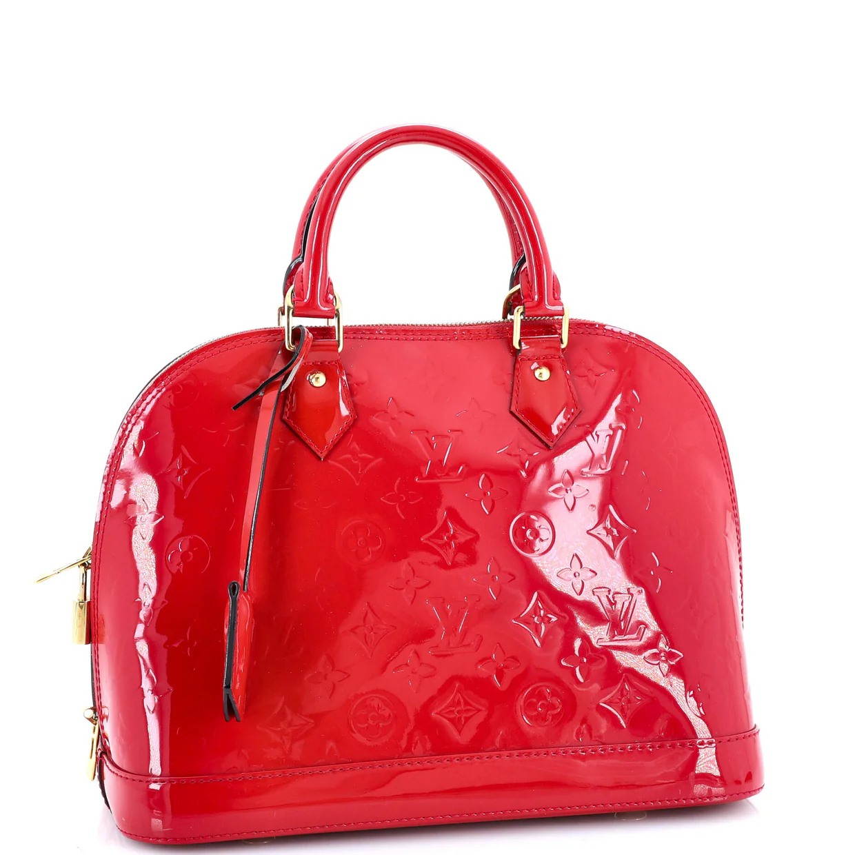 Alma Handbag Monogram Vernis PM - Deep Luxury
