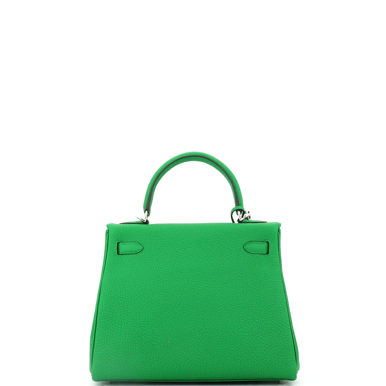 Kelly Handbag Bamboo Togo with Palladium Hardware 25 - Deep Luxury