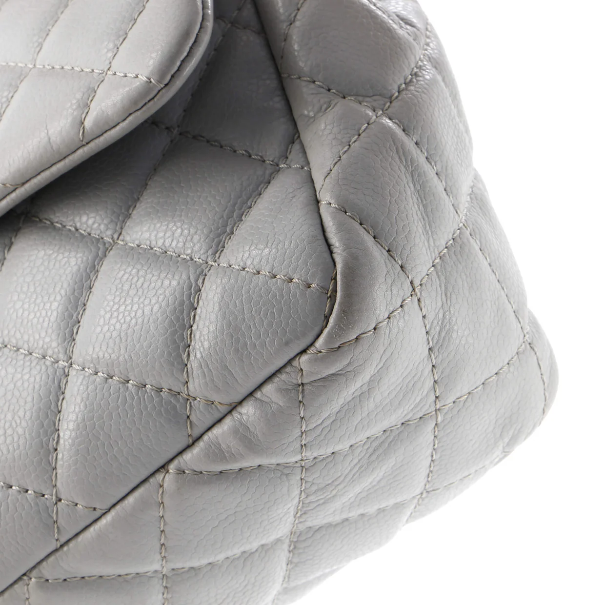 Classic Single Flap Bag Quilted Caviar Jumbo - Deep Luxury