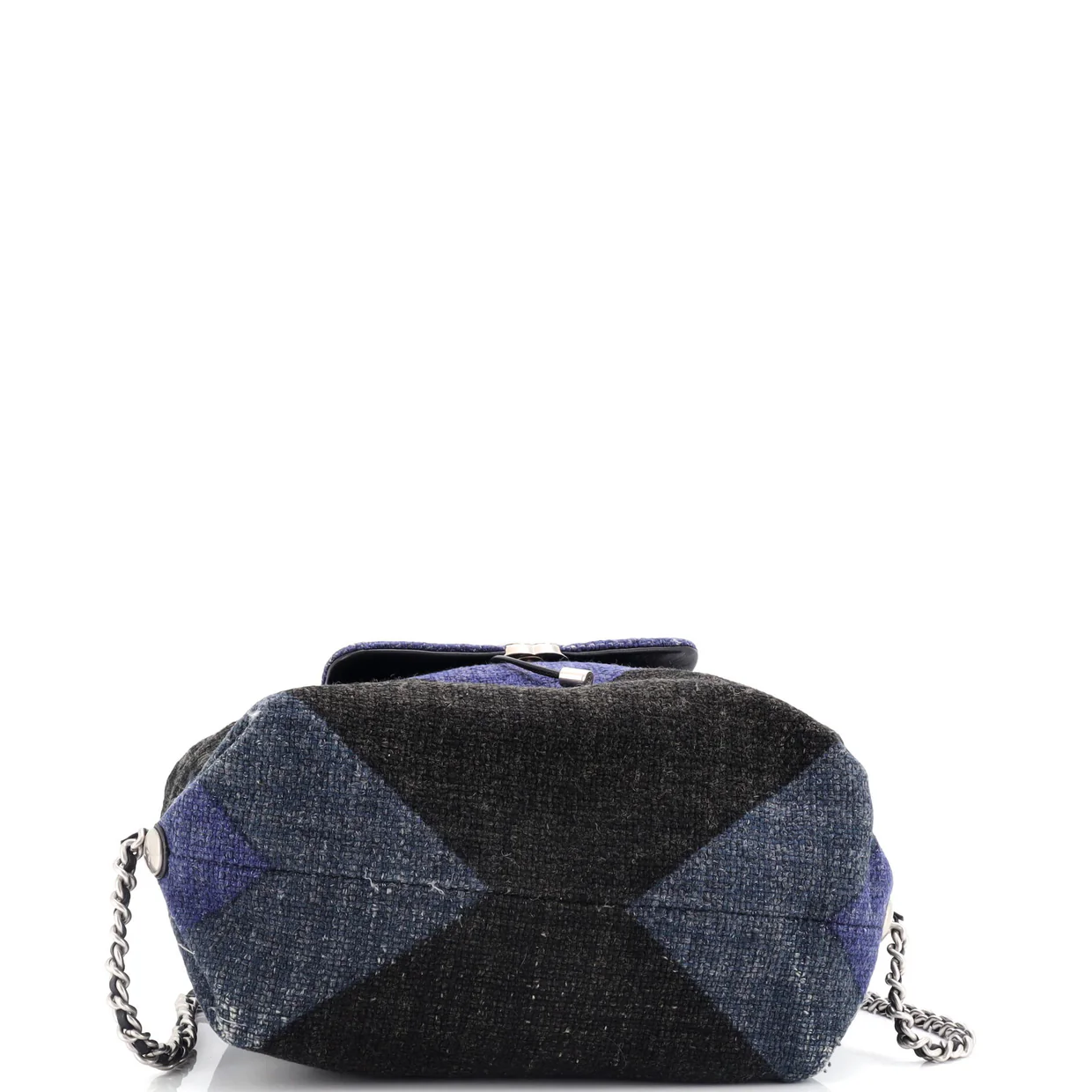 Braided With Style Drawstring Backpack Chevron Canvas Medium - Deep Luxury