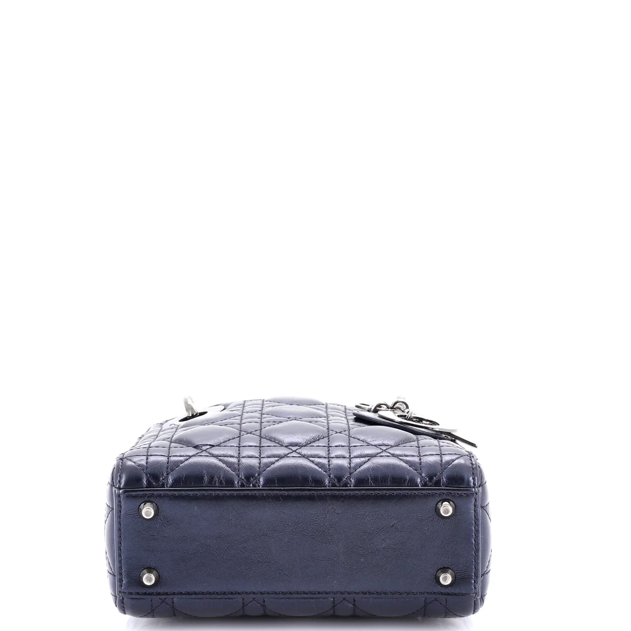Lady Dior Chain Bag Cannage Quilt Lambskin Mini - Deep Luxury