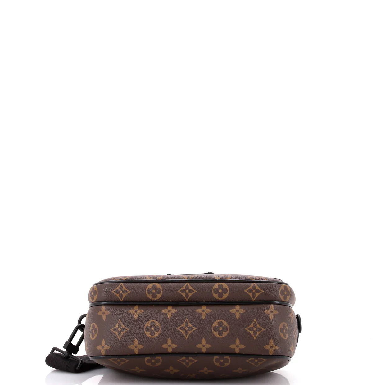S Lock Messenger Bag Macassar Monogram Canvas - Deep Luxury