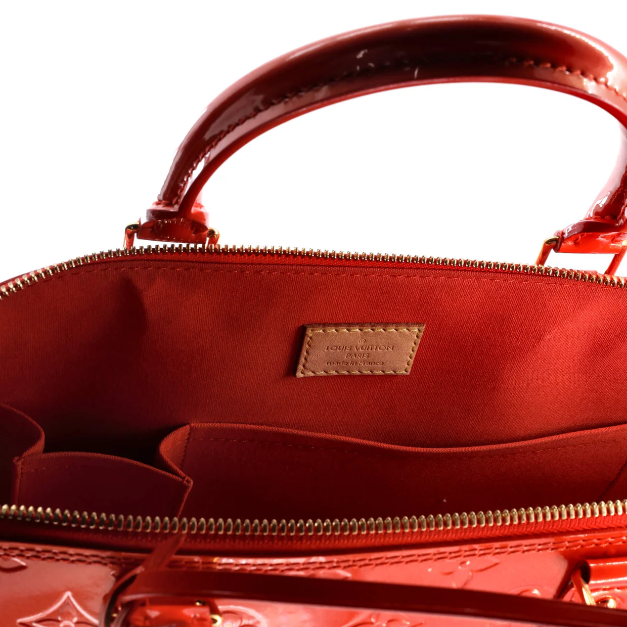 Alma Handbag Monogram Vernis GM - Deep Luxury