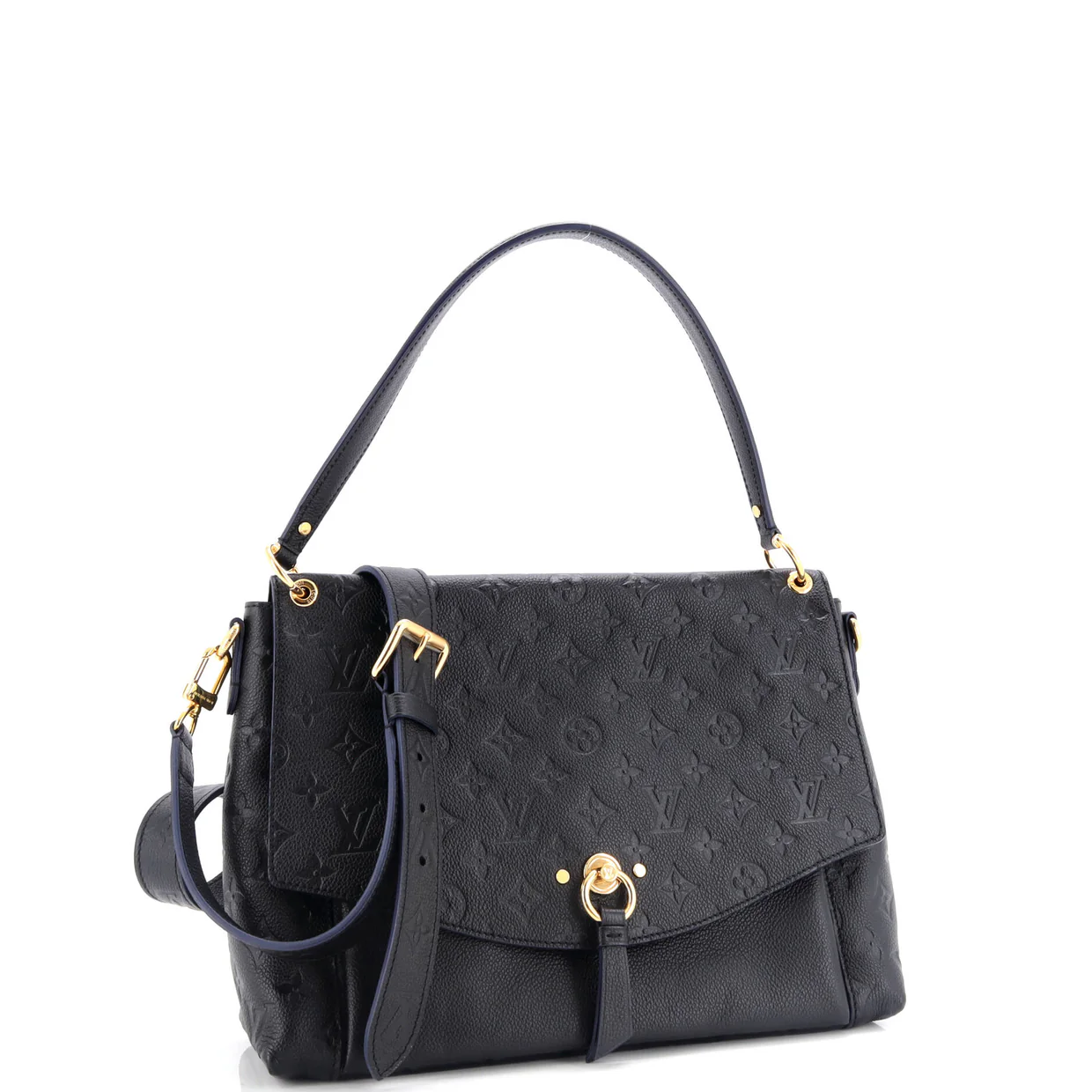 Blanche Handbag Monogram Empreinte Leather MM - Deep Luxury