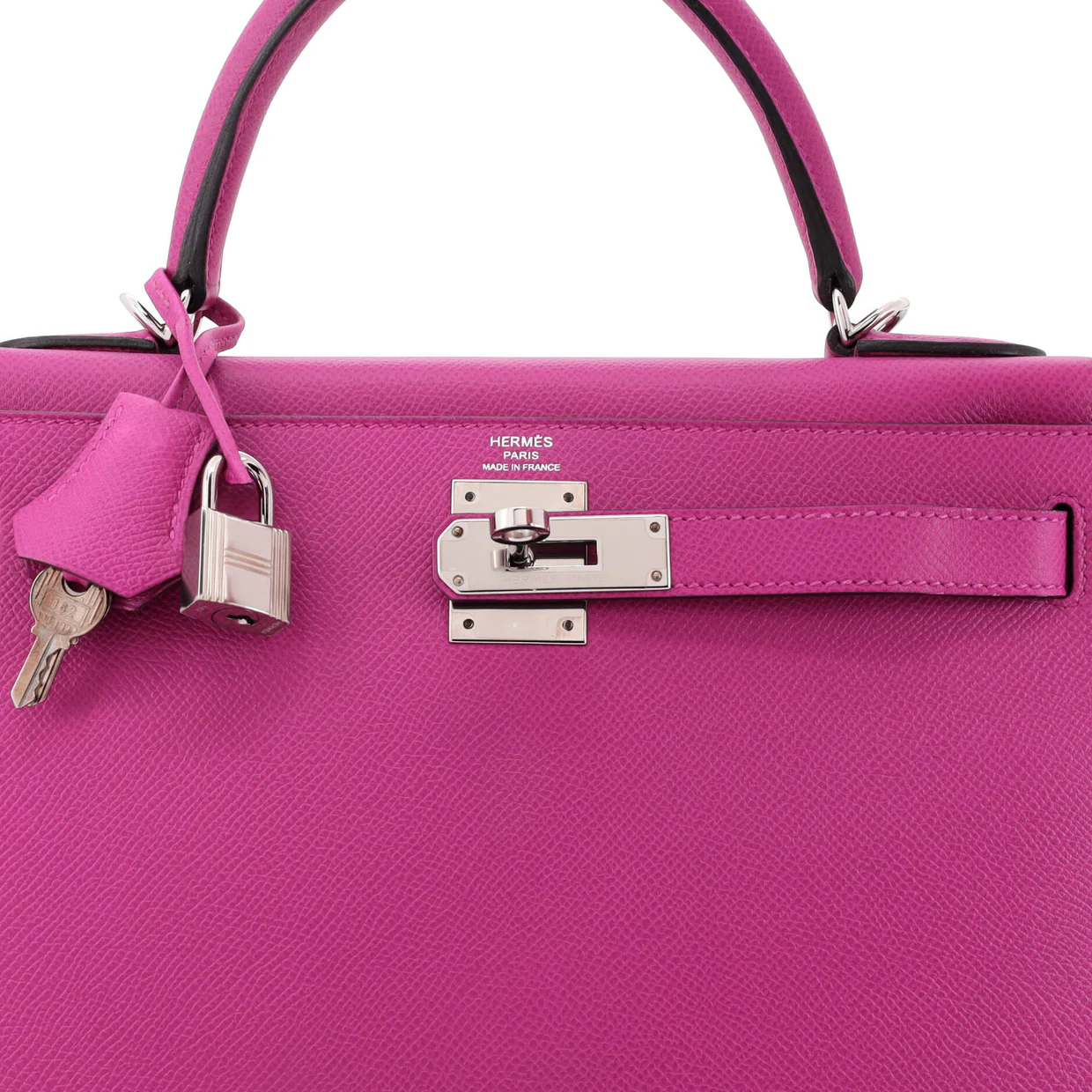 Kelly Handbag Magnolia Epsom with Palladium Hardware 28 - Deep Luxury