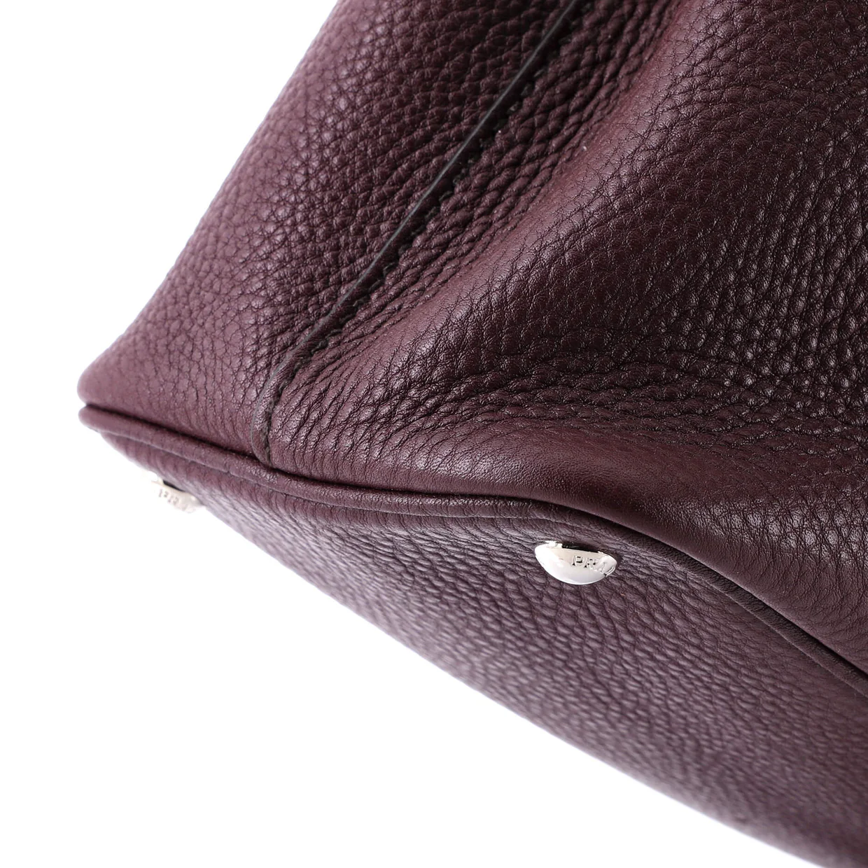 Cuir Double Tote Saffiano Leather Small - Deep Luxury