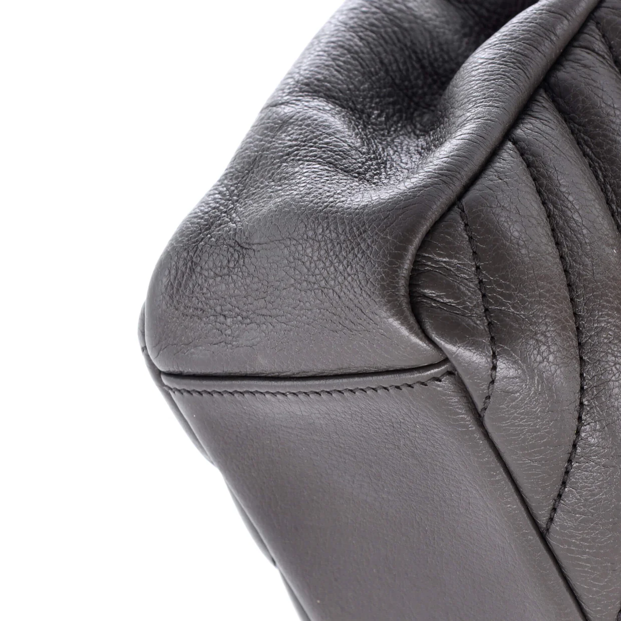 Classic Monogram College Bag Matelasse Chevron Leather Medium - Deep Luxury