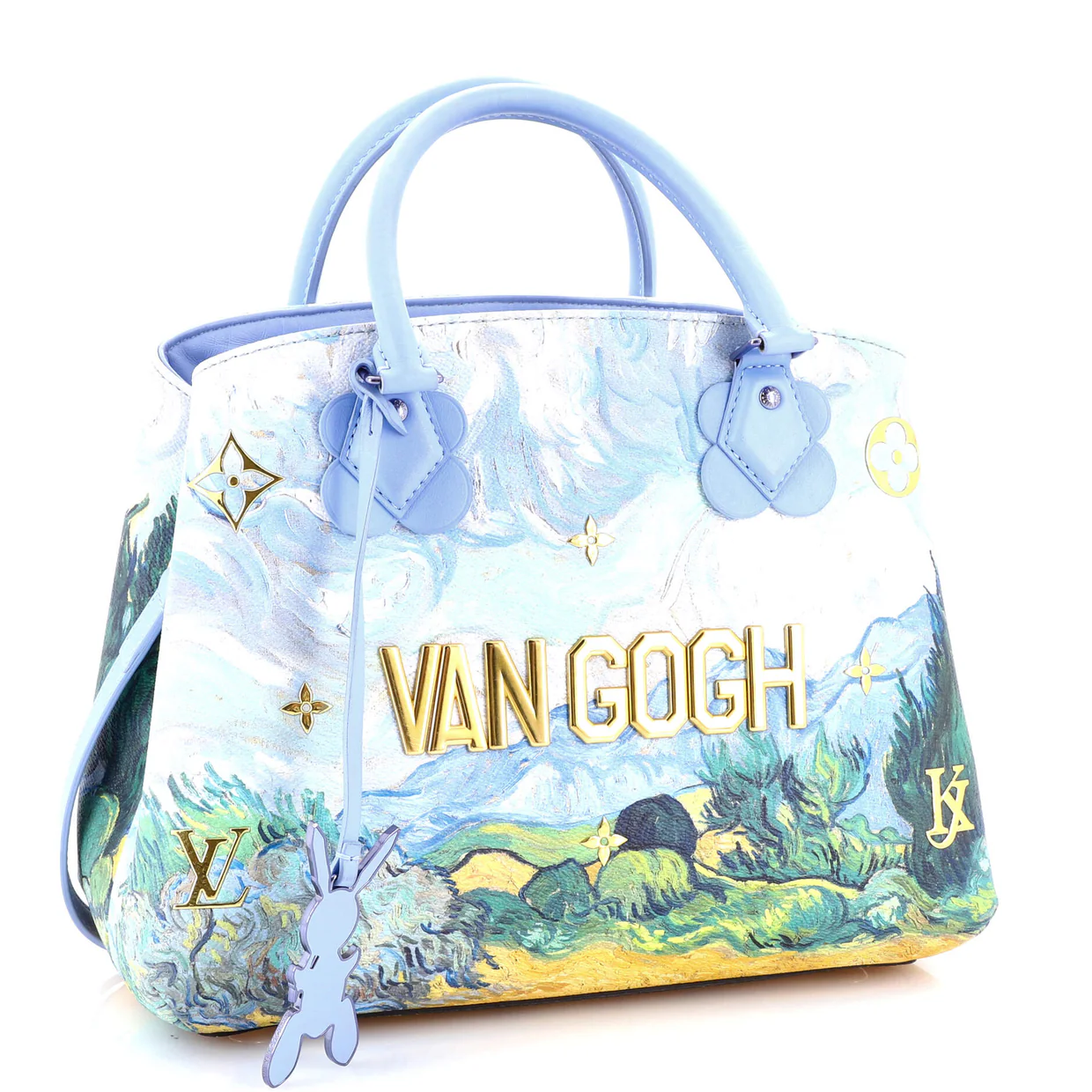 Montaigne Handbag Limited Edition Jeff Koons Van Gogh Print Canvas MM - Deep Luxury