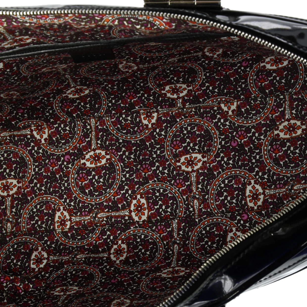 Romy Satchel Patent Large - Deep Luxury