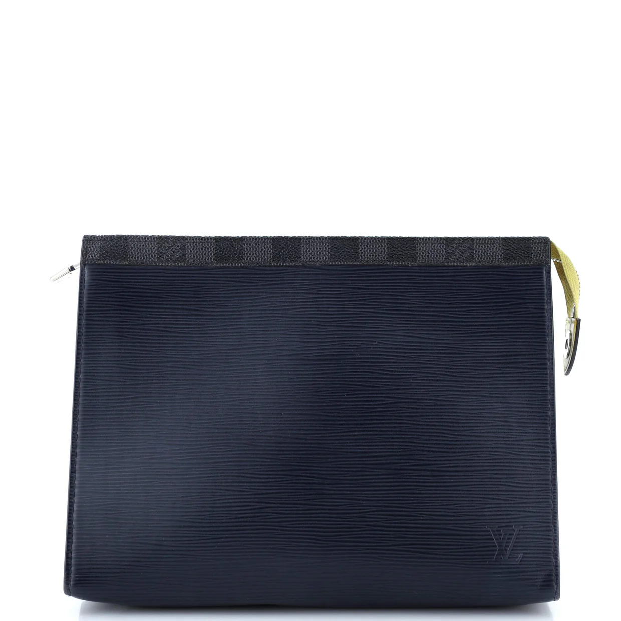 Pochette Voyage Epi Leather with Damier Graphite MM - Deep Luxury