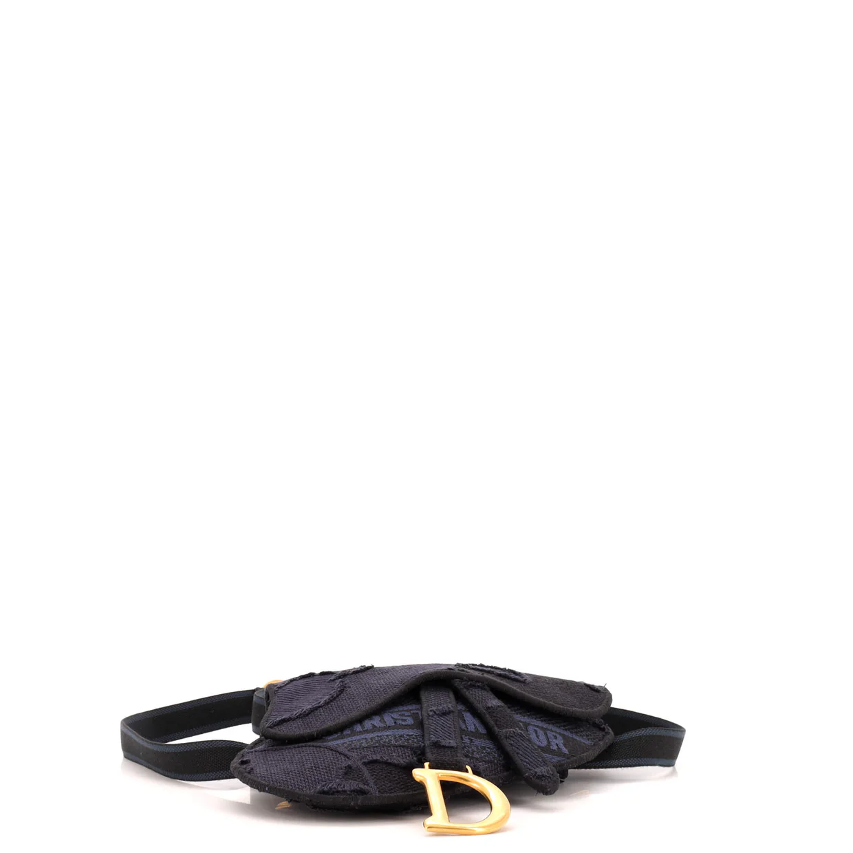 Saddle Belt Bag Camouflage Embroidered Canvas - Deep Luxury