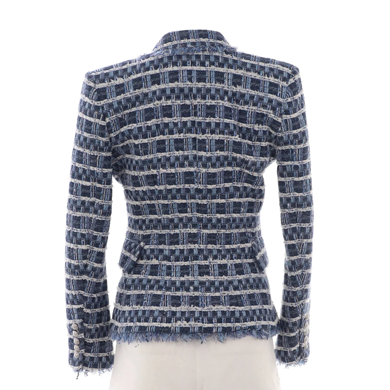 Women's Double Breasted Blazer Tweed - Deep Luxury